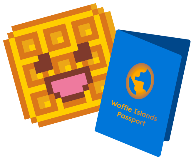 waffle with a passport